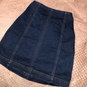 FREE PEOPLE JEAN MINI SKIRT